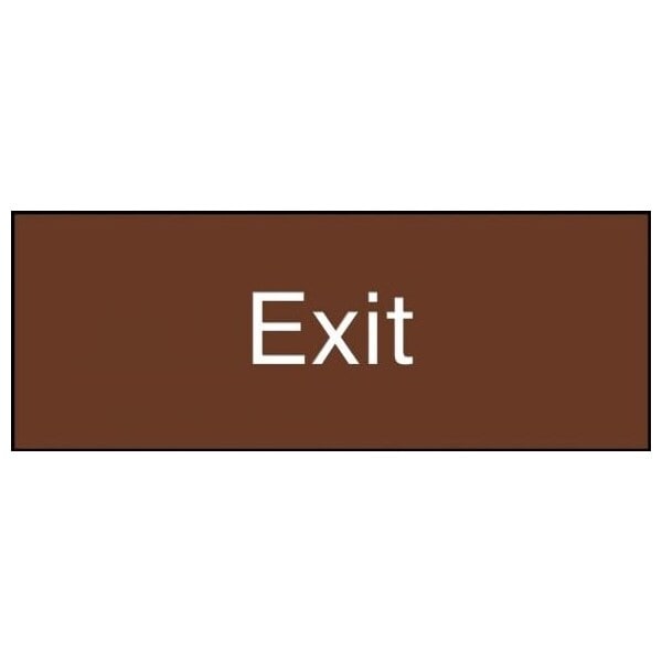 Accuform 8 in W x 3 in H, Engraved Plastic PSG810BR - main